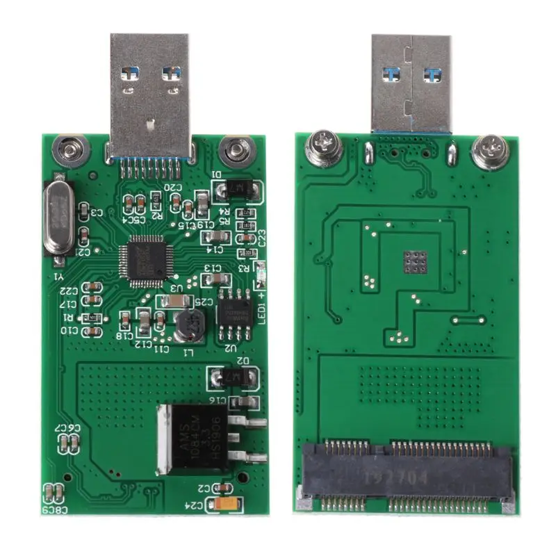 

MSATA SSD to USB 3.0 Adapter Card ASM1153E High Speed Mobile U Disk Converter