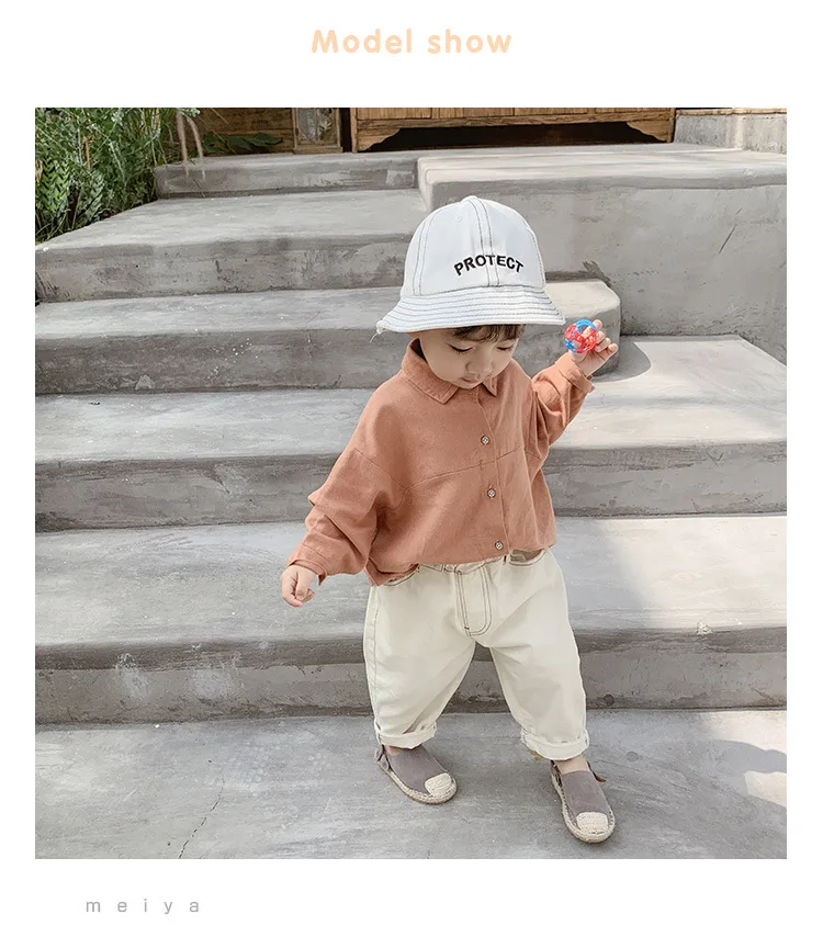 US Bud Mommy Childrenswear Boys' Long-sleeved Shirt Autumn Clothing New Style Korean-style Baby Casual Shirt KID'S Jacket