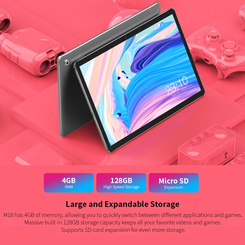 Teclast M18 10 8 дюймов планшет МТК HelioX27 OctaCore 2 5 K 2560 × 1600 IPS Дисплей 4 Гб Оперативная