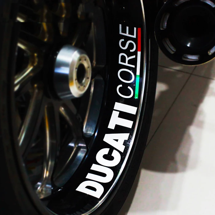 

Motorcycle Wheel stickers waterproof stickers for MOTOGP DucatiCrose Ducati MTS Diavel Carbon Graphics Decals