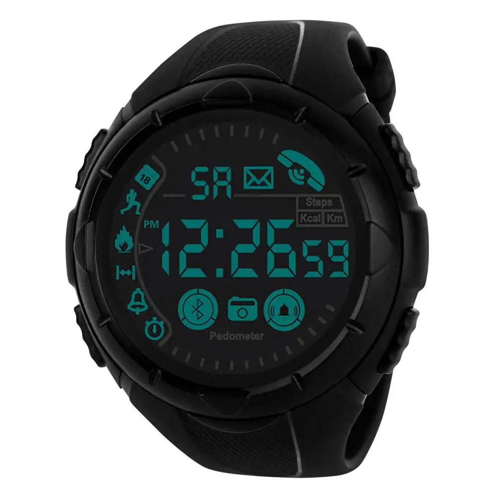 HONHX Bluetooth мужские умные спортивные часы водонепроницаемые цифровые наручные