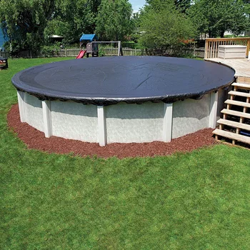 

12ft Protective Garden Around UV-resistant Rain-Proof Fold Swimming Pool Cover Waterproof Outdoot