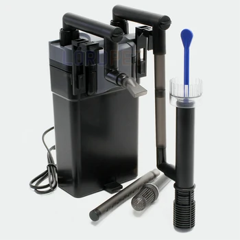 

500l/h Hang On Waterfall Filter Skimmer Selectable 60-80cm Aquarium Up To 150l Tank Multi-stage Filter Adjustable Flow