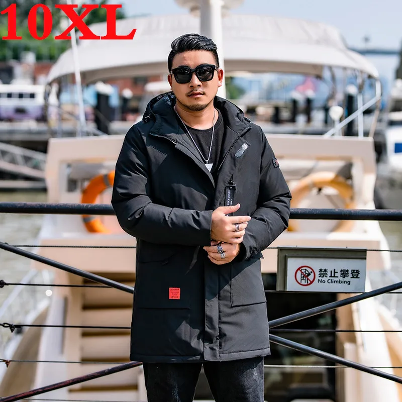 new plus size 10XL 9XL 8XL Casual Men Winter Coat Warm Jacket Medium