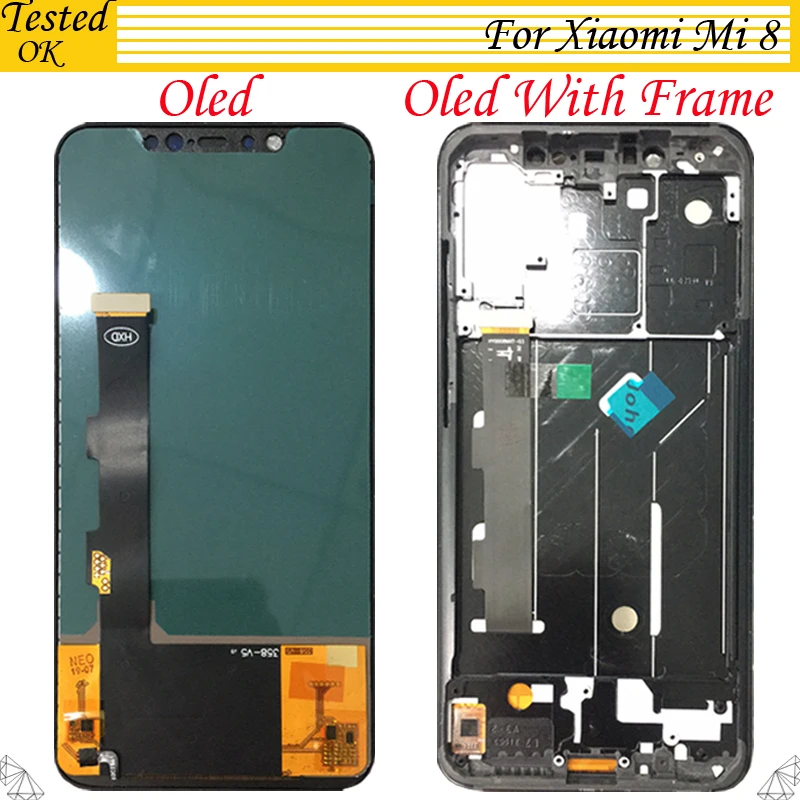 

OLED TFT 2 Model For Xiaomi Mi 8 Mi8 LCD Display Touch Screen For Xiaomi Mi8 Digitizer LCD 6.21 Inch Assembly