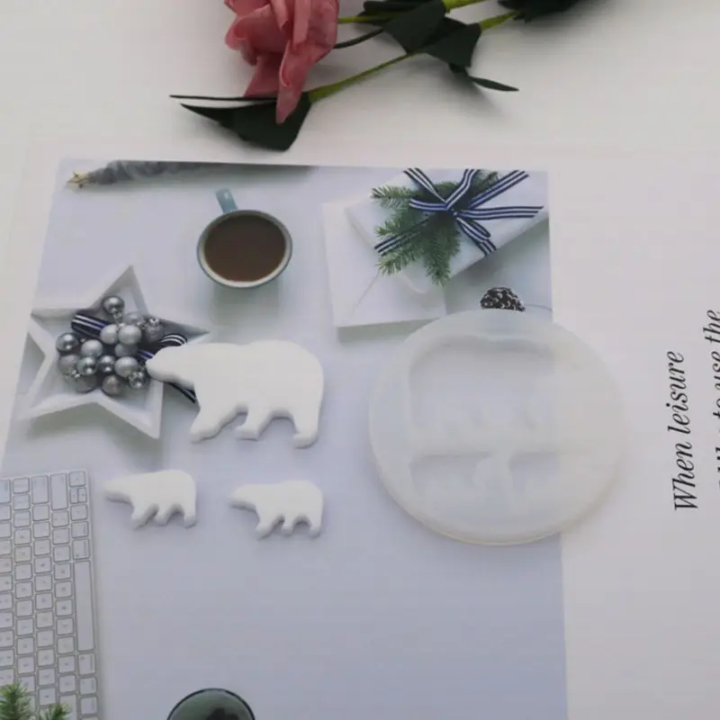 ANGELADY 1 шт. УФ смола декоративные поделки плесень с отверстием DIY кулон брелок изготовление Кристалл эпоксидные формы 9 видов стилей
