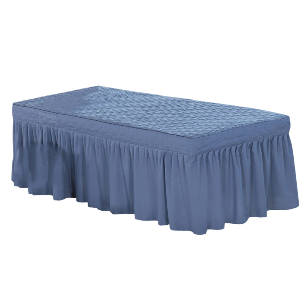 190x70cm Microfiber Cosmetic Mattress Valance Sheet Massage Table Skirt European Style for Cosmetic Beauty Salon Hotel Hospital