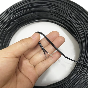 Parallel Cable Black White Tinned Copper Wire PYouo-Copper Wire 3P 3core Flexible Silicone Line 5M/20M Test Line Tool Accessories 20AWG 26AWG 28AWG 30AWG 