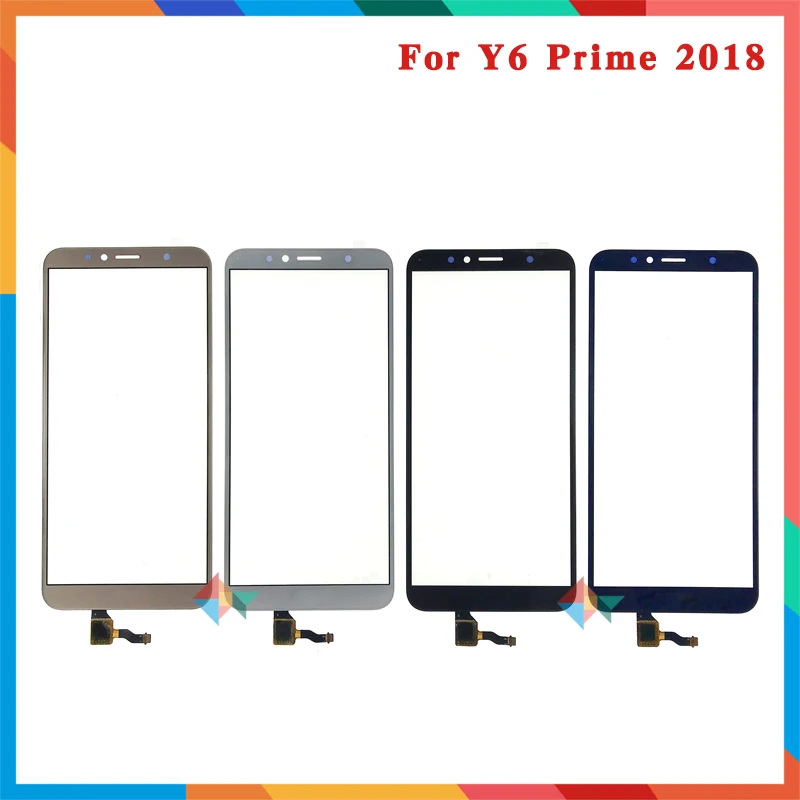 Высокое качество, 5,7 дюйма, для huawei Y6 /Y6 Prime, сенсорный экран, дигитайзер, переднее стекло, объектив, сенсорная панель, черный, белый, золотой, синий