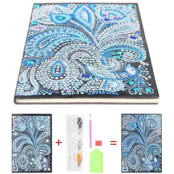 

5D DIY Special Shaped Diamond Painting Notebook Diary Book Flower Diamond Embroidery Cross Stitch Note book Handmade Gifts