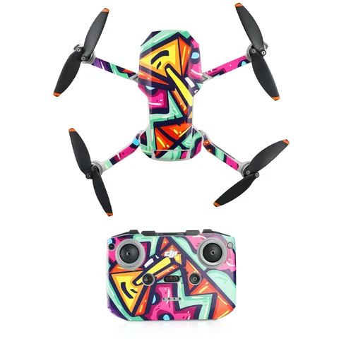 Scratch-proof DJI Mini 2 Protective Film PVC Stickers Decals Full Cover Skin for DJI Mini 2 Drone Accessories
