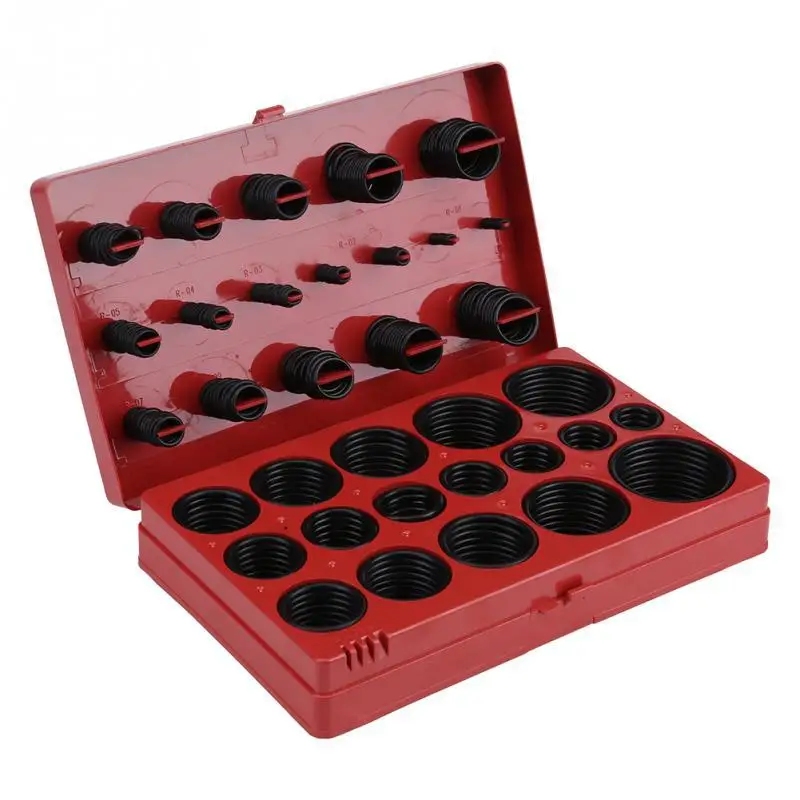 

419 PCS Export Nitrile Rubber Ring Made nbro Type Circle Sealing Ring Packaged Combination Manufacturers Direct Supply