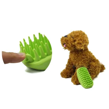 

Professional Pet Cat Dog Comb Brush for Bathing Cleaning Massage Plastic Soft Silicone Brush Comb for Dogs Cats