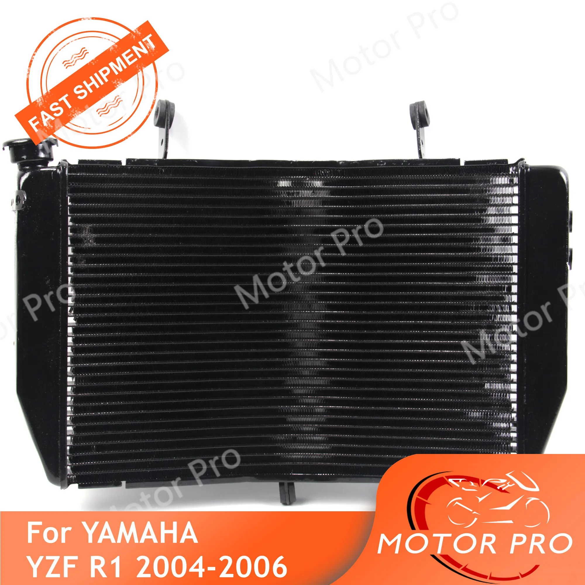 Radiator For Yamaha YZF R1 2004 2005 2006 Cooling Cooler Motorcycle Replacement Accessories YZF-R1 04 05 06 Aluminum Black | Автомобили и