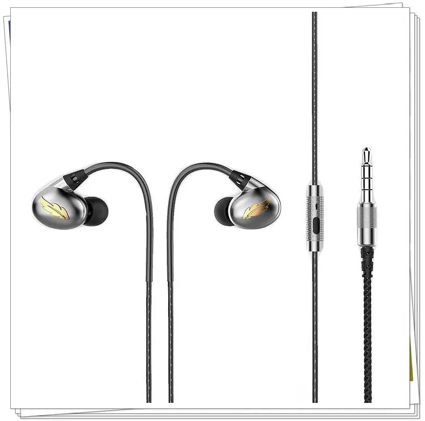 Beteran Mr Zhou Dynamic HiFi Music Monitor DJ Studio Stage IP3X Sports Metal Audiophile Earphones Earbuds W Mic