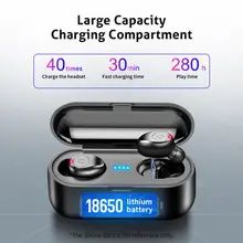F9 TWS Bluetooth 5 0 Wireless Earphones Stereo Waterproof Earbuds with Charging Case For iOS Android Phone