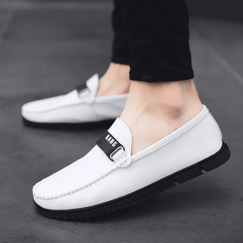 

2019 Spring Korean-style Versatile Moccosins Casual Business Simple Men's Thin Shoes P