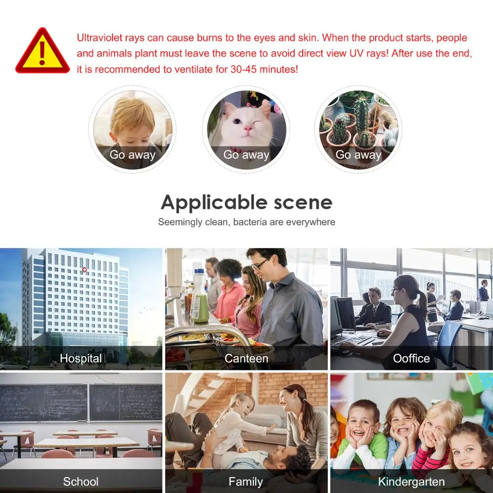 Ультрафиолетовая кварцевая лампа 8W бактерицидные лампы светильник Элиминатор T5