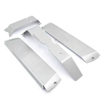 

Remote Control Car Parts 4Pcs Stainless Steel Chassis Armor Skid Plate for 1/10 Traxxas ERevo E-Revo Accessories