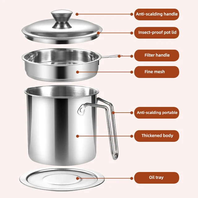 Stainless Steel Oil Filter Pot 5