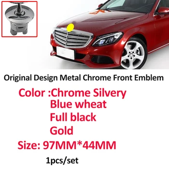 

1Pcs Metal Car Head Hood Emblem Auto Front Bonnet Label Logo for Benz C200 E260L E280 E300 S320 S400 W210 W220 W221