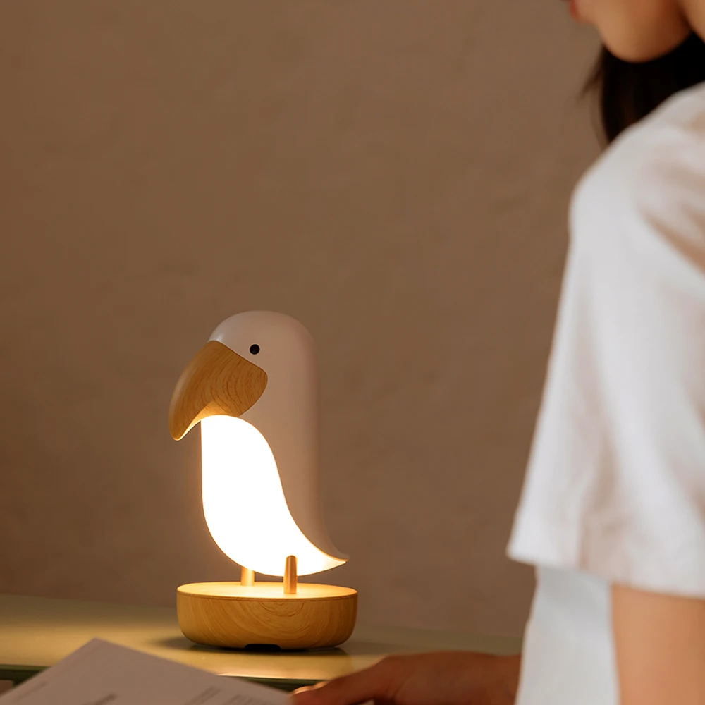 Veilleuse LED avec haut-parleur bluetooth Birk l'oiseau