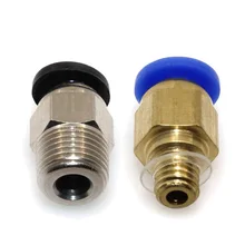 

Fitting PC4-M10 Straight Push Pneumatic to Connect + PC4-M6 Quick in Fitting for 3D Printer Bowden Extruder 20pcs/lot