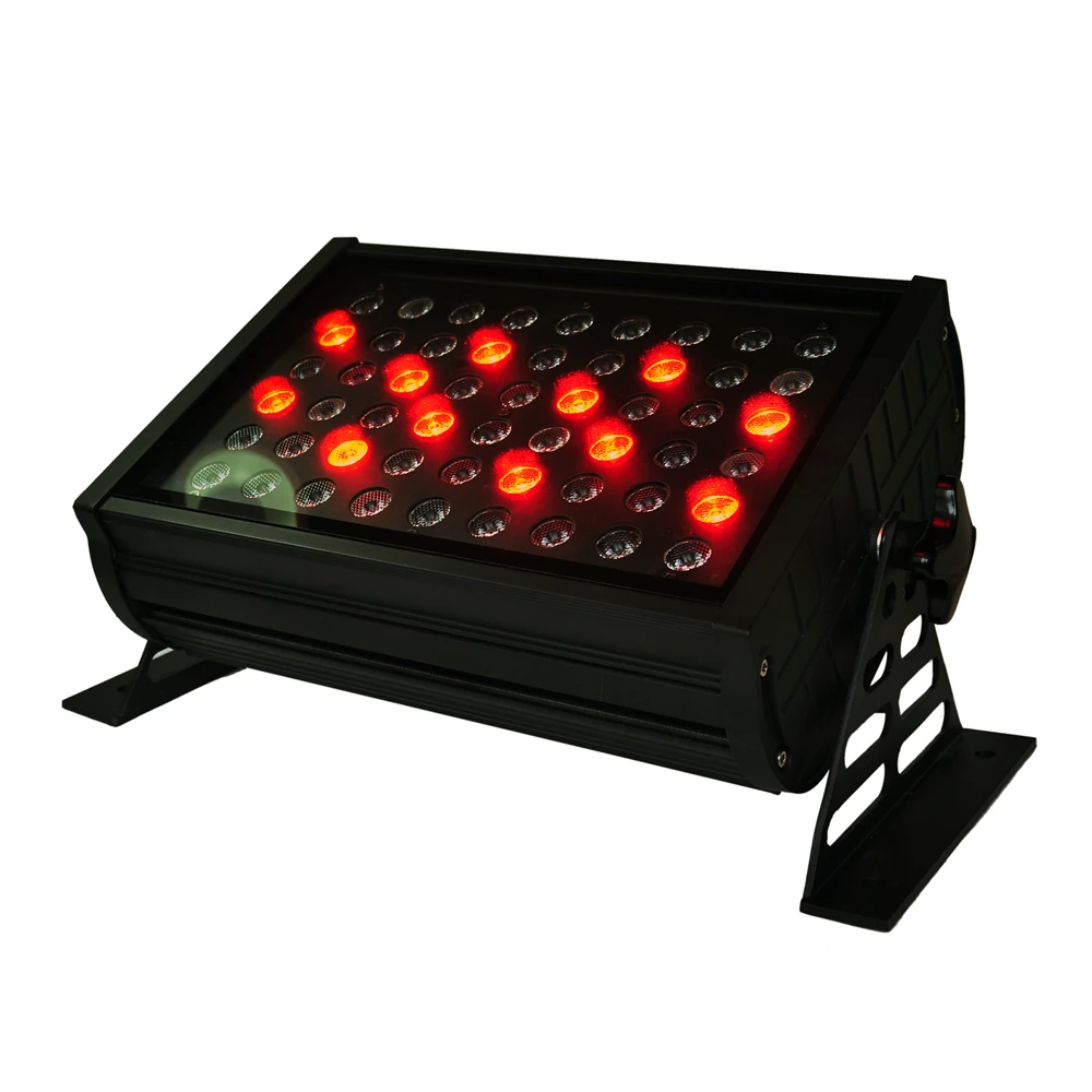 Уличная прямоугольная светодиодная настенная шайба DMX 4XLOT RGBW 54x3 Вт (R:12G:18 B:18 W:6)