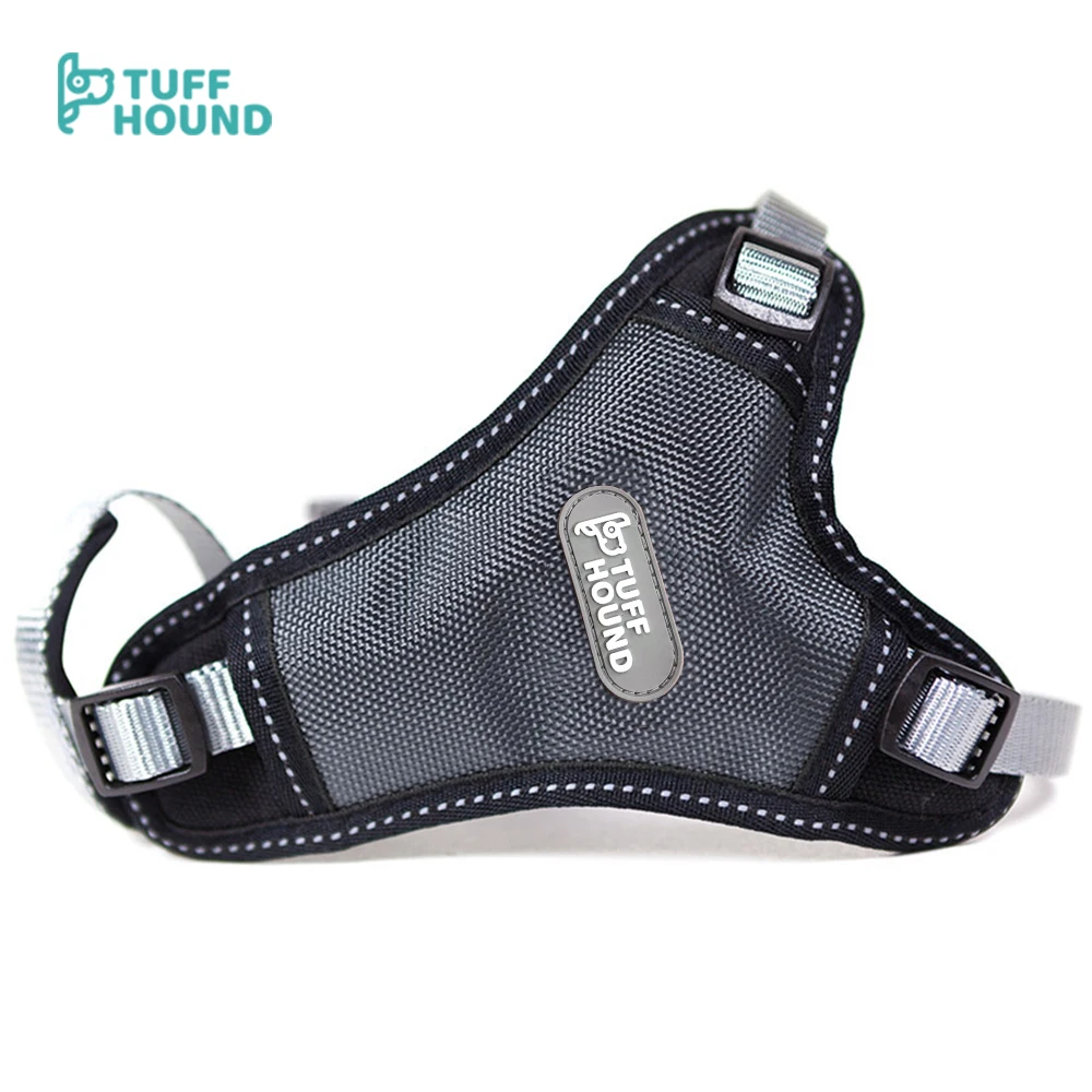 TUFF HOUND поводок для собак, не тянет, эластичная ручка, регулируемый ремень для маленьких, средних и больших собак, удобный жилет