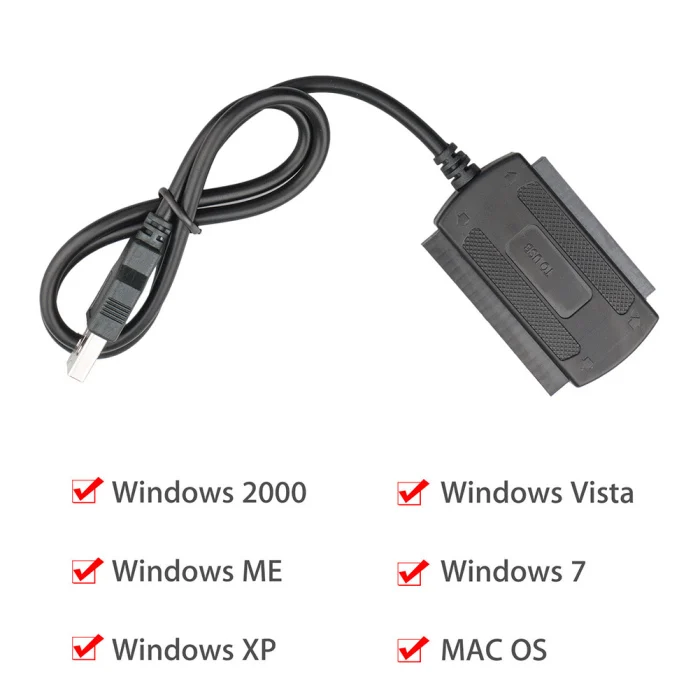 USB 2,0 для IDE/SATA адаптер конвертер кабель для жесткого диска 2,5 3 дюйма JLRL88