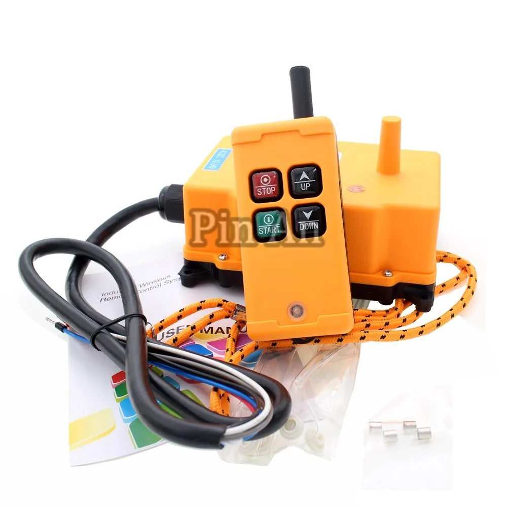 

4 Key Crane Industrial Remote Control Wireless Transmitter Push Button Switch (AC/DC12-24V)