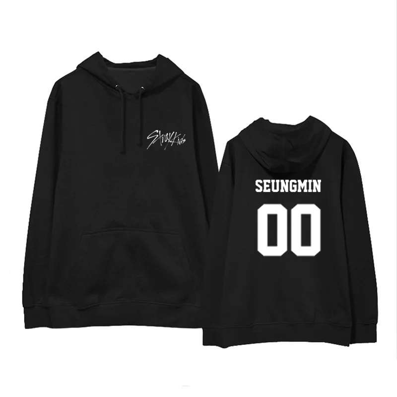 Kpop/одежда Straykids MIROH корейские студенческие толстовки с длинными рукавами на осень и зиму k-поп свитшоты k-pop - Цвет: SEUNGMIN