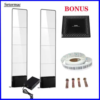 

EAS Label System RF8.2Mhz Shoplifting Alarm System Acyrlic Security Antenna+1000 Security Lable+1 Lable Deactivator