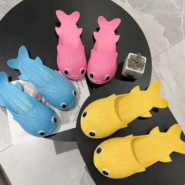 Pantoufles de poisson d'Été à Semelle Souple en Forme de Poisson pour Femme – Image 5