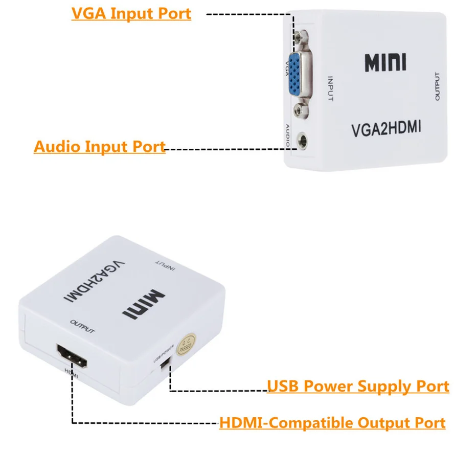 HDMI to RCA Converter AV/CVSB L/R Video Box HD 1080P AV2HDMI Support NTSC PAL Output HDMI TO VGA Video Converter Grwibeou hdmi to av adapter,audio video converter adapter,hdmi to vga adapter