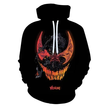 

Marvel Movie Spiderman Venom Tee 3D Print Hoodies/Sweatshirt long sleeve Unisex Good