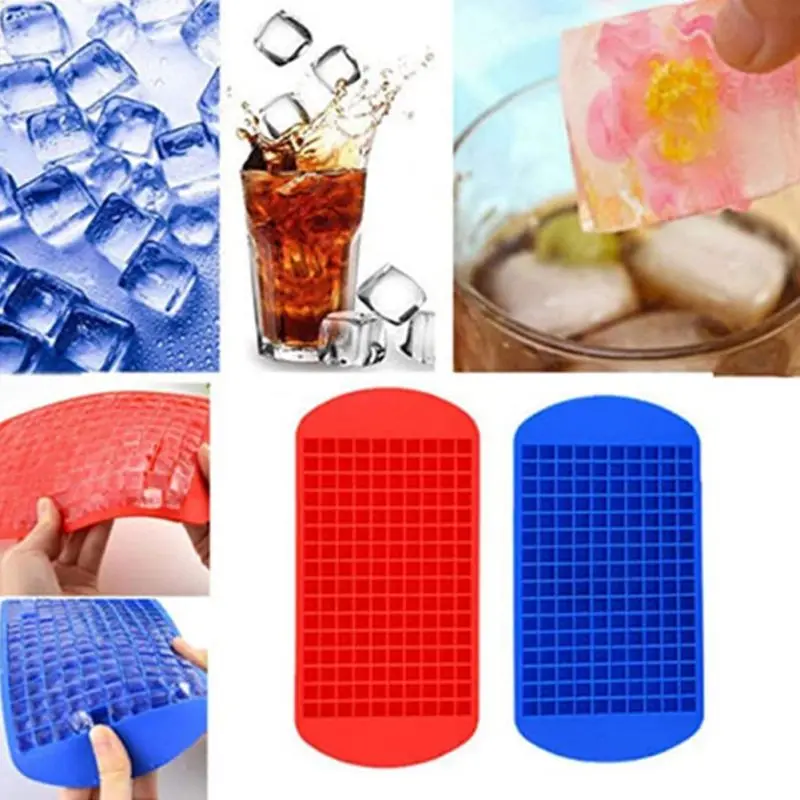 160 Grid Silicone Mini Square Ice Maker Mold Ice Cube Mold Mini Ice Cube  Trays Small Square Ice Mold For Cold Drinks Juices - AliExpress