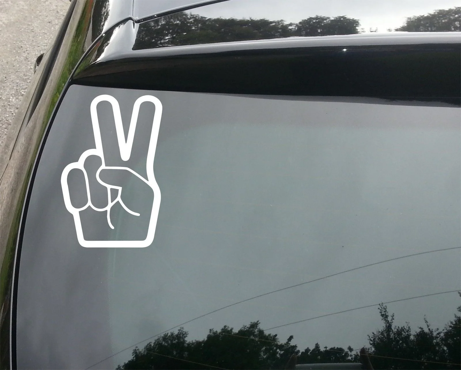 Peace Hands смешное окно/окно JDM евро Виниловая Наклейка