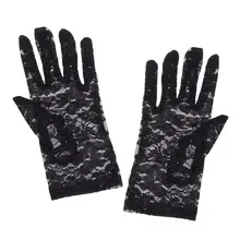 1 пара, черные свадебные перчатки, белые кружевные перчатки для невесты, свадебные Короткие Элегантные рукавицы, перчатки для рук для свадьбы, вечеринки