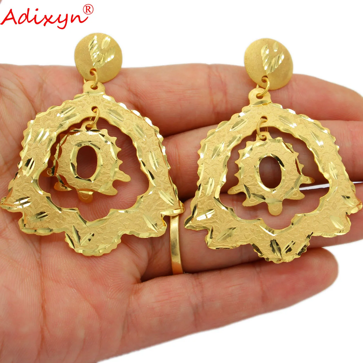 

Adixyn Arab Earrings for Women's,Gold Color&Copper Earrings Jewelry Africa/India Gifts N010610