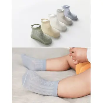 

5 pairs/lot Soft Mesh Summer Cotton Knit Girl Baby Socks Kids Boy Newborn Socks A2UB