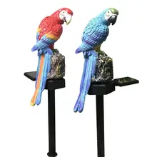 Светодиодный светильник на солнечной батарее в форме животного, изделия из смолы, булавка для садовых газонов, поддержка двора, Прямая поставка