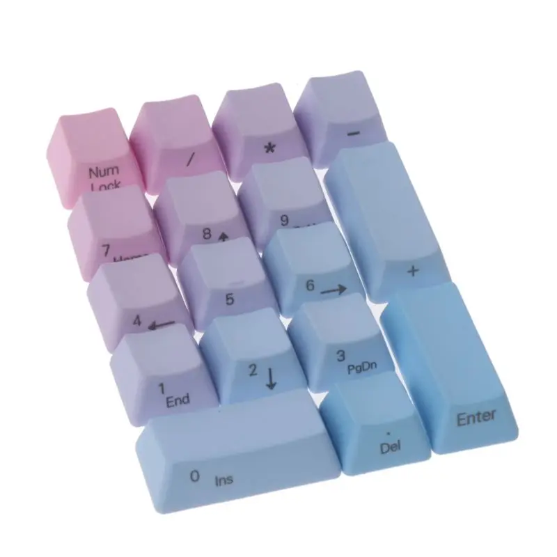 17 клавиш с боковой верхней печатью PBT Keycap для механической клавиатуры MX Switches