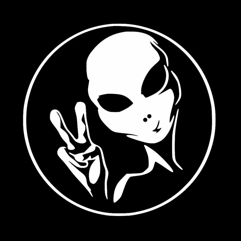 

14CM*14CM UFO Alien Personality Car Sticker Vinyl Decal