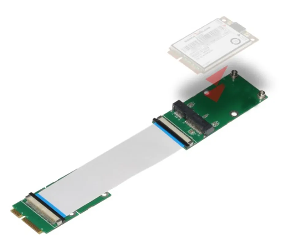 

Mini PCIe к Mini PCIe Mini PCI-E удлинитель FPC 10/20/30 см, сетевая карта, удлинитель, адаптер расширения