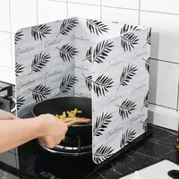 1 pz alluminio pieghevole schizzi schermo attrezzo della cucina stufa a Gas deflettore piastra friggere olio protezione antispruzzo schermo strumenti di cottura