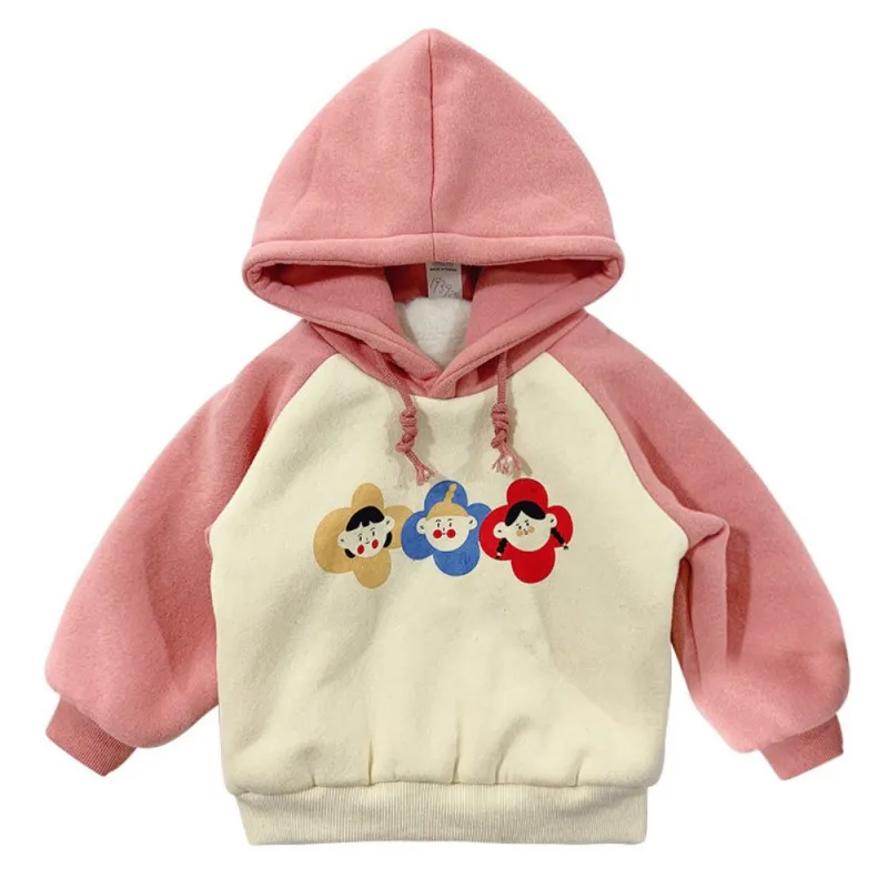 New Children Girls Hoodies Cute Autumn Winter Tops Hooded Long Sleeve SweatShirt for Boys