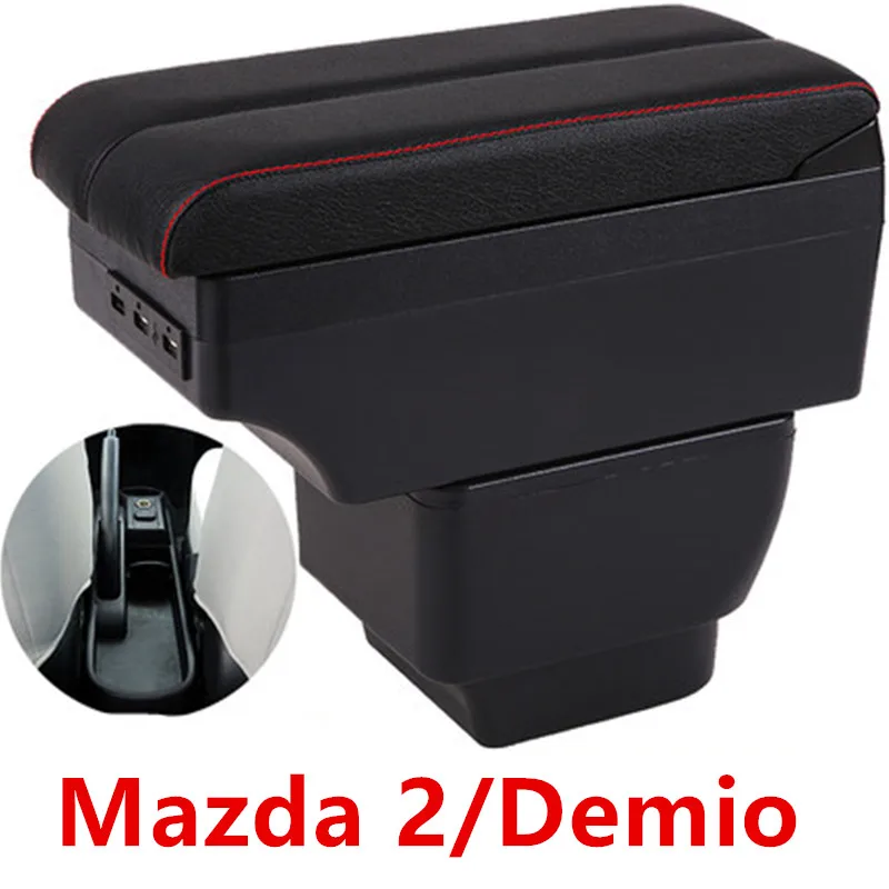 Для Mazda 2/Demio/Mazda2 подлокотник коробка для хранения содержимого центрального