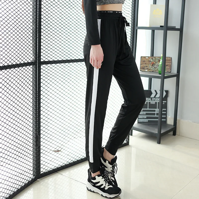 

Gymnastic Pants Women's Thin Spring And Summer Running Elasticity Quick-Drying Loose-Fit Fitness Large Size Couples Yoga Pants W