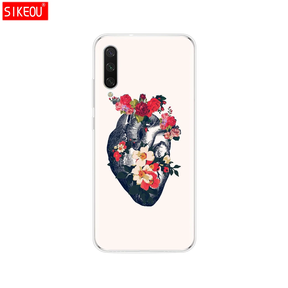 Силиконовый чехол для Xiaomi mi A3, чехол с полной защитой, мягкая задняя крышка из ТПУ, чехол для телефона s для Xio mi A3, бампер, кошечка, цветок - Цвет: 33739